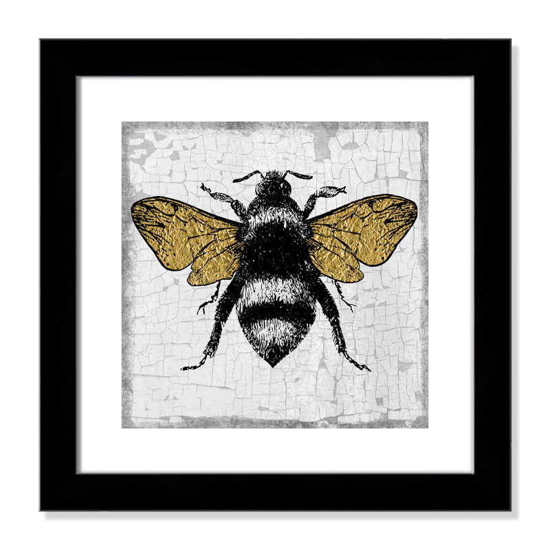 Gold Wing Bee - impression encadrée