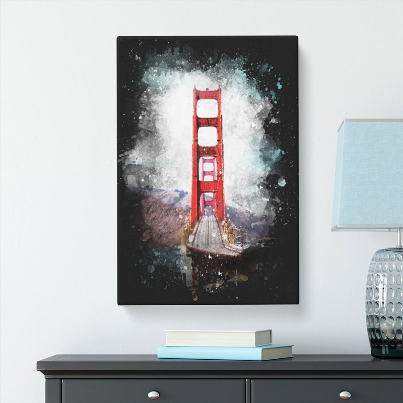 Golden Gate Bridge - Wrapped Canvas, 50cm H x 35cm W x 3cm D