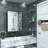 Cyrille Recessed & Surface Framed Medicine Cabinet with Mirror and Shelves-860957891-819396606