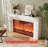 French creamy style simulated fire decorative electric fireplace-1986969331-1986969342