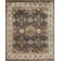 Silver Screen Hand Knotted Wool Area Rug in Black/Cream