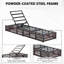 Ensemble de chaises longues d'extérieur 4 pièces Mirari, 4 fauteuils inclinables en osier toutes saisons avec coussins de 5 po d'épaisseur-116424701-116424641
