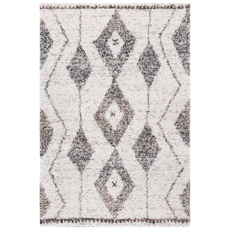 Jericho Shag Performance Geometric Rug, Rectangle 5'3" x 7'6"