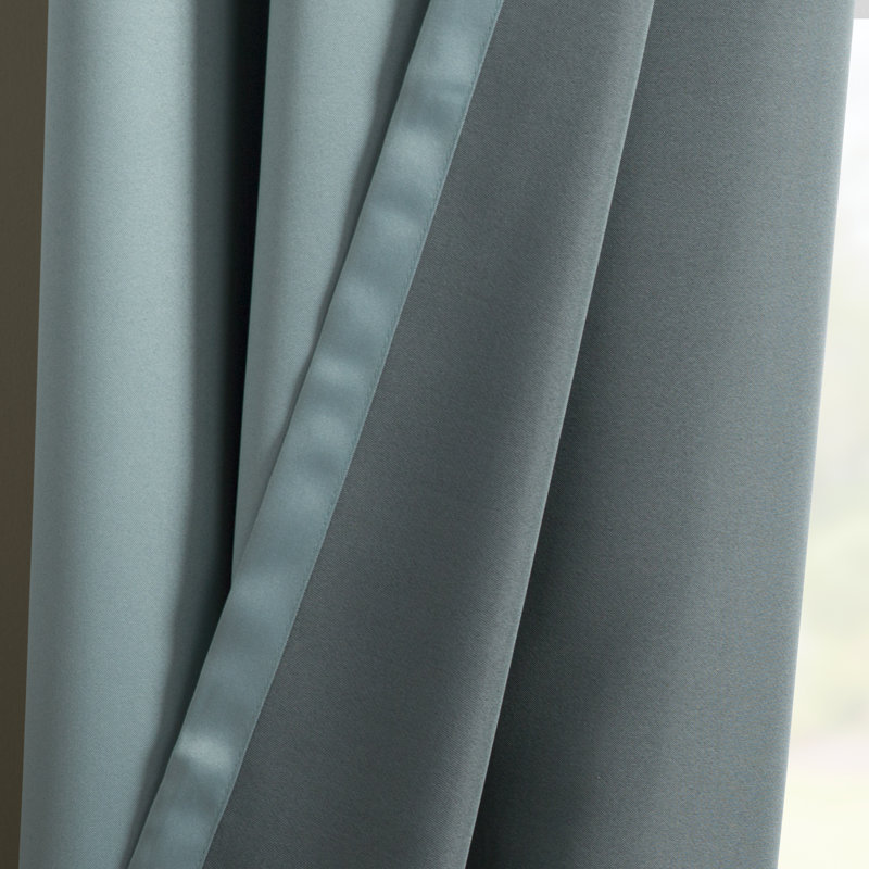 Panneau de rideau à oeillets à économie d'énergie thermique - Basics by Wayfair ™, Minéral, 1 Panel, l 40" x L 63"