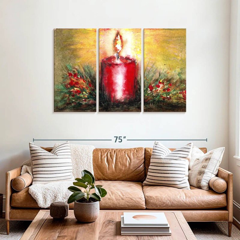 Lelend Christmas Candle, 36" H x 57" W