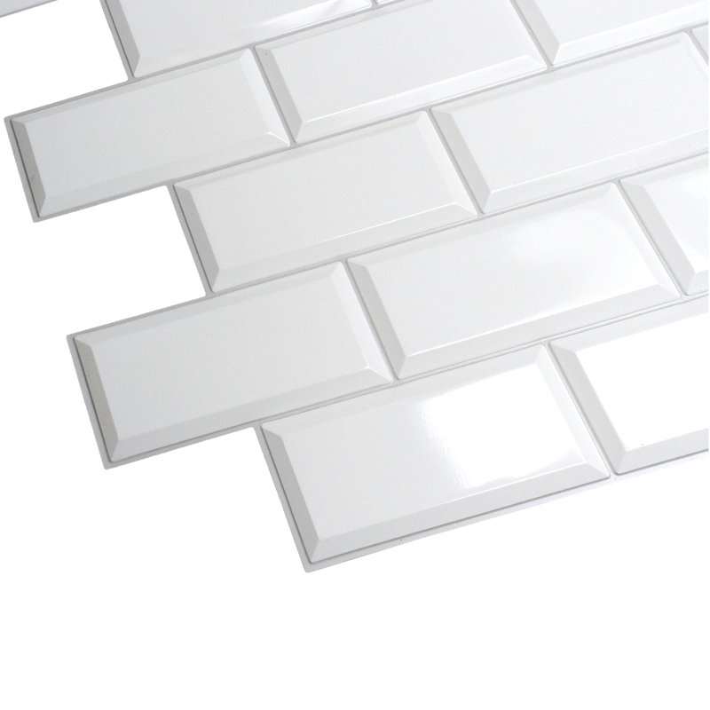 Panneau mural 3D gris 19 "x 38" (paquet de 5)