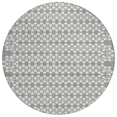 Machine Washable Indoor/Outdoor Boruta ACN2247 Geometric Rug