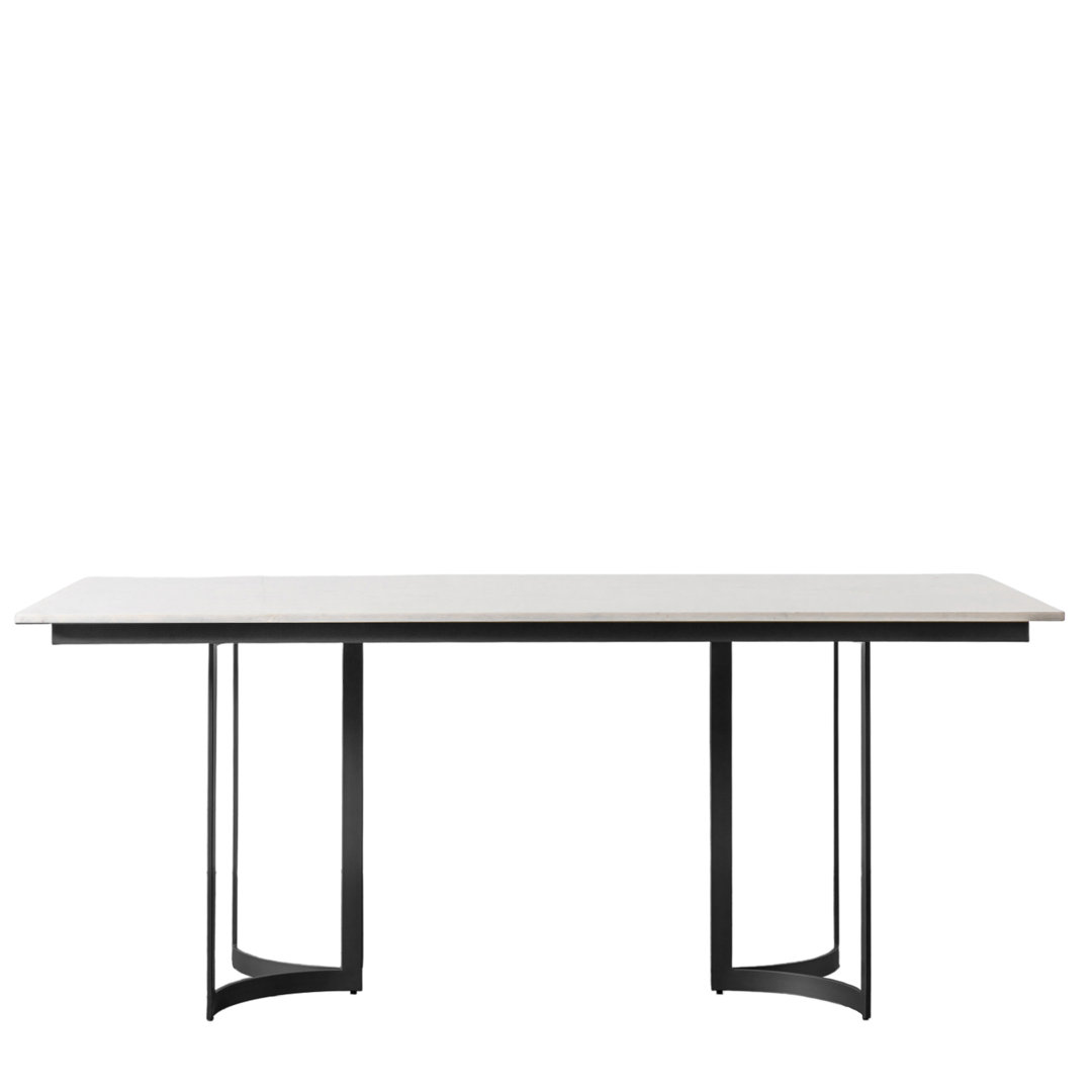 180 Cm Stone Trestle Dining Table