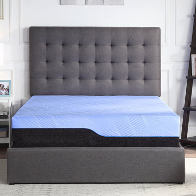 Matelas en mousse de latex et matelas à ressorts Refroidissant hybride à refroidissement rapide 12 po Refresh