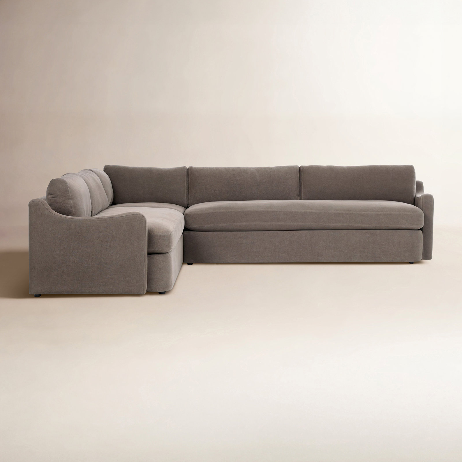 Aurelia 3-Piece Sectional, Boatway Coffee Linen