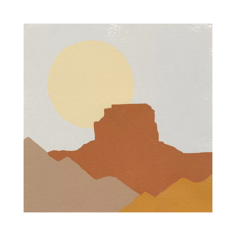 Desert Sun III by Moira Hershey - Print on Canvas, Wrapped Canvas, 30.48cm H x 30.48cm W x 1.91cm D