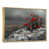 Toile avec cadre flottant or