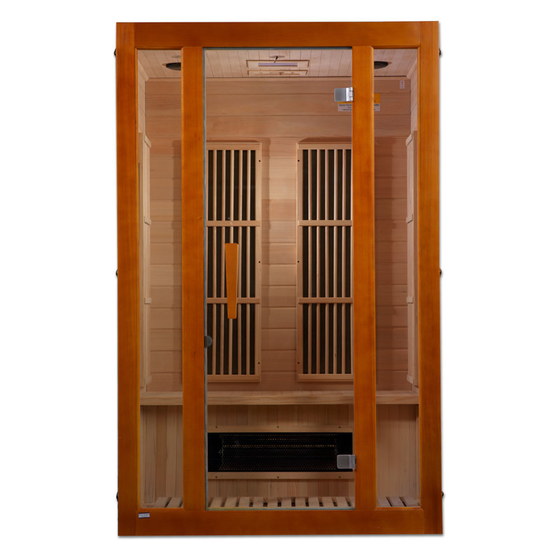 Dynamic Infrared Maxxus 2 - Person FAR Infrared Sauna in Hemlock