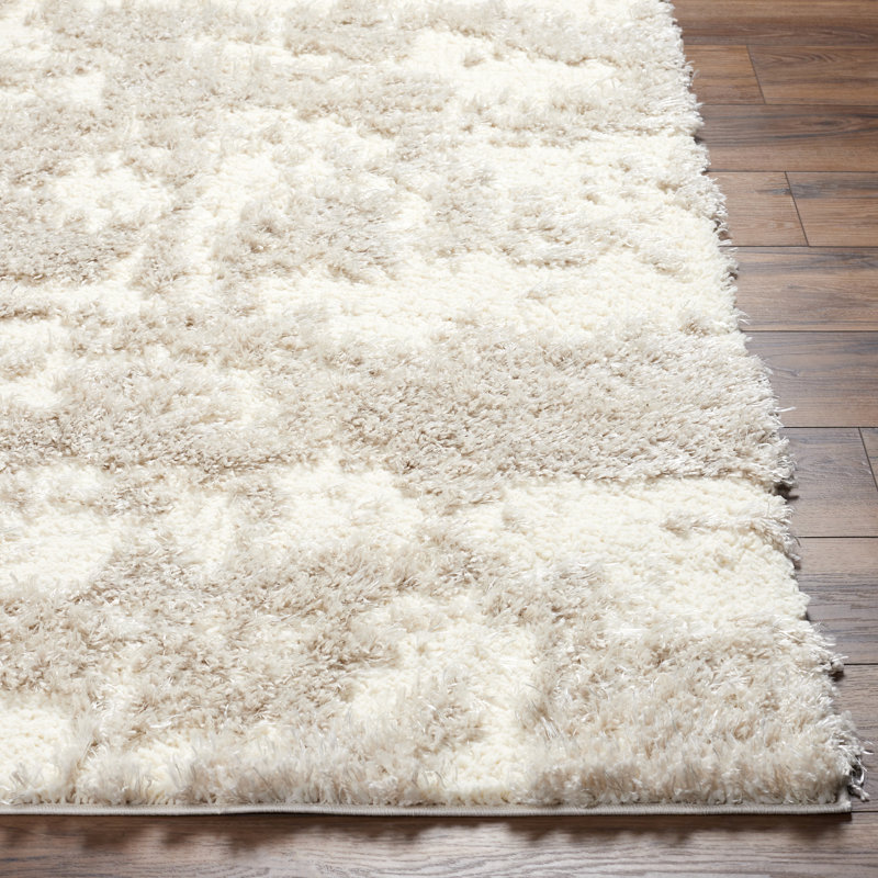 Rameriz Rectangle Machine Woven Polypropylene Area Rug in Beige/Ivory, Rectangle 6'6" x 9'2"