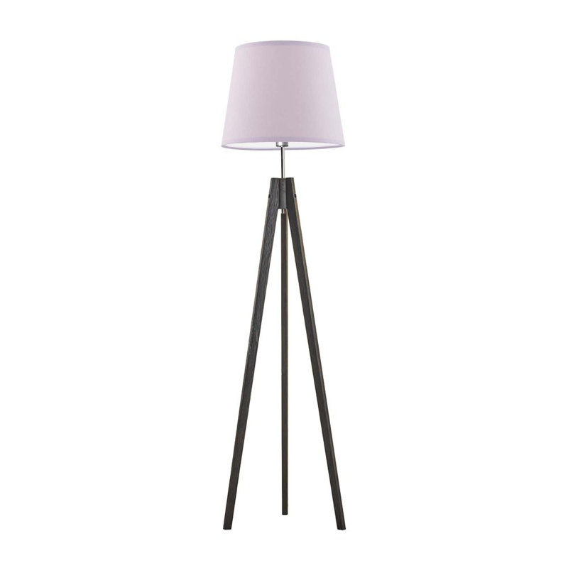 Bert 149cm Tripod Floor Lamp, Light Purple, Ebony