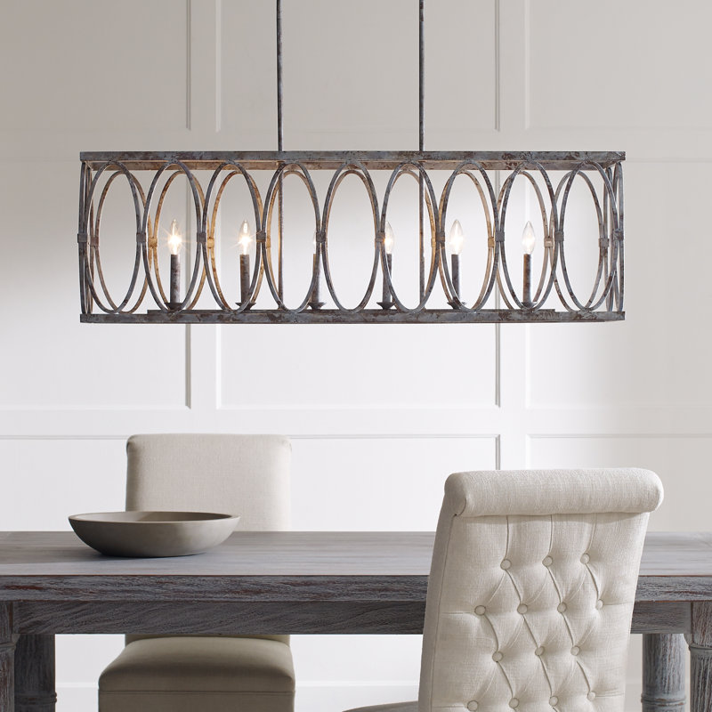 Luminaire suspendu pour îlot de cuisine 6 lumières Alverstone