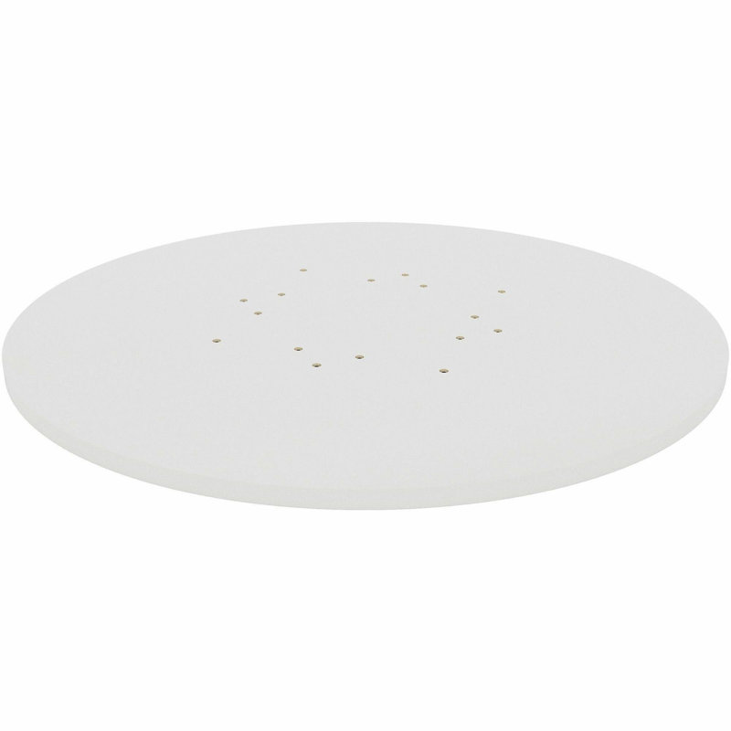 Hospitality/Conference/Lobby Round Tabletop, White, 1" H x 42" W x 42" D