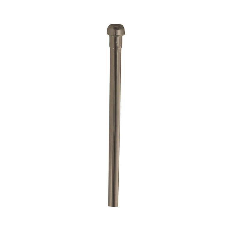 Kingston Brass Complement 30-Inch Bullnose Bathroom Supply Line, Brushed Nickel