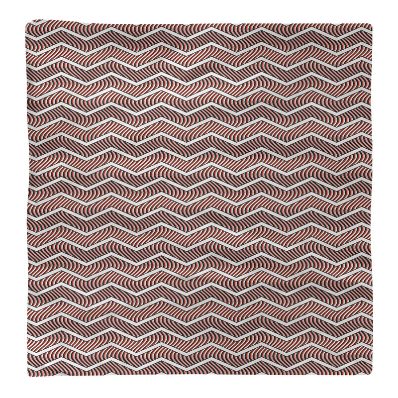 Stephenie Cotton Chevron Square Napkin, Red, 10" x 10"