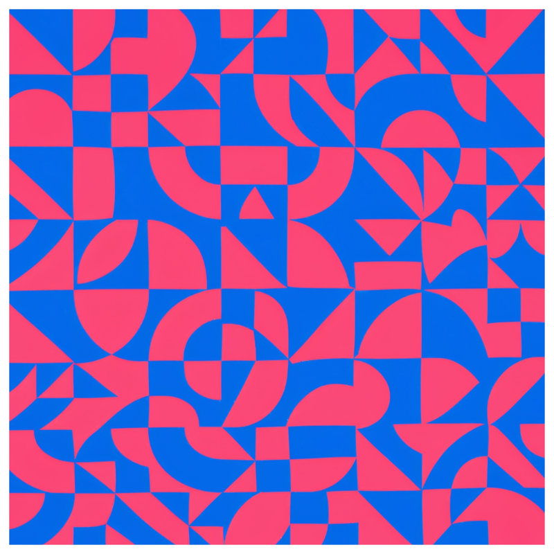 Couvertures bleues à formes géométriques, L 60 po x H 80 po