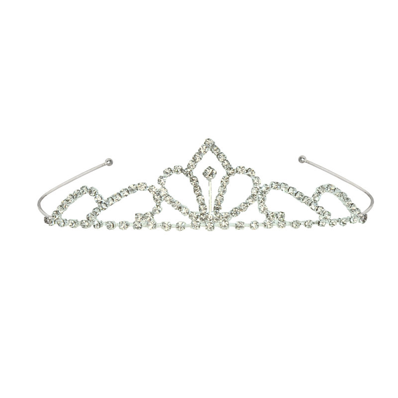 Diadème royal en strass - paquet de 6