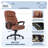 Big and Tall High Back Executive Office Ergonomic Gaming Computer Chair with Layered Body Pillows, Contoured Lumbar Zone