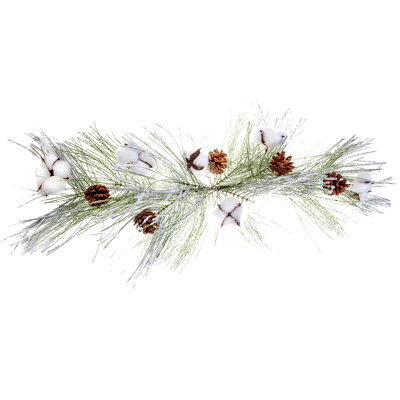 Ornement en coton et pomme de pin