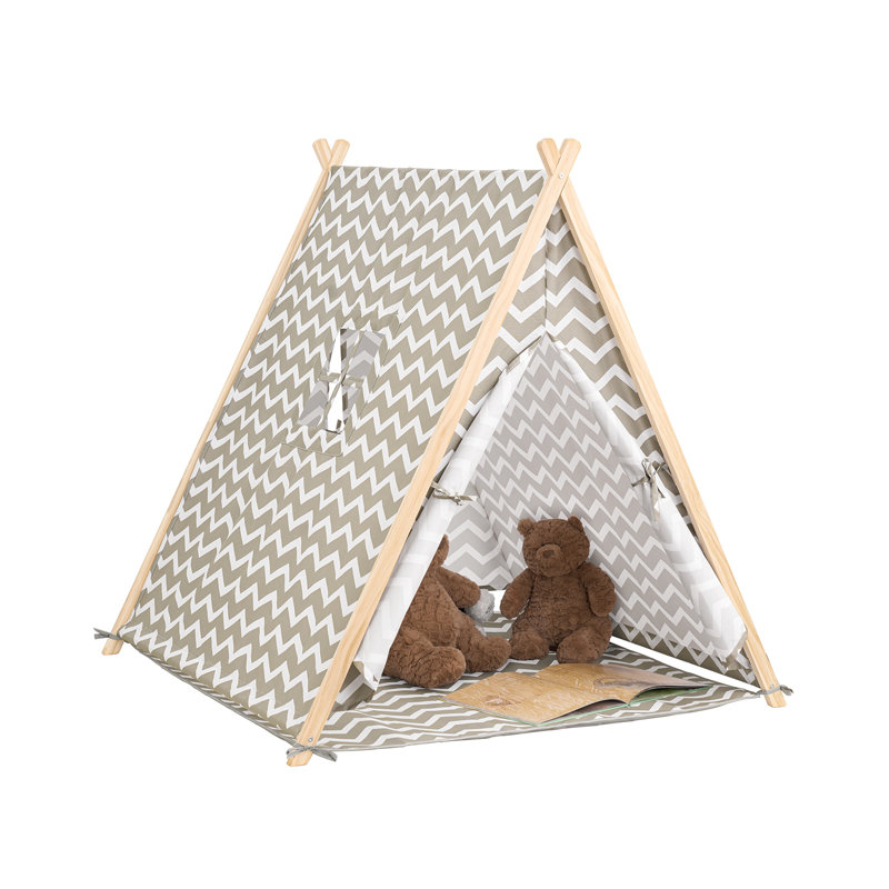 Play Tent, Light Grey/White