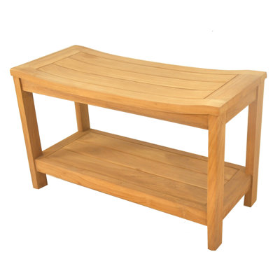 Wiggins 24'' W Teak Shower Bench