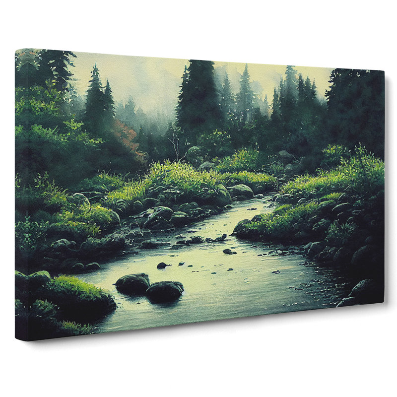 Forest Steam Vol.5 - Wrapped Canvas, 40cm H x 60cm W x 3cm D