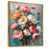 Toile avec cadre flottant or