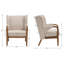 Chaise d'appoint Mid-Century moderne, fauteuils rembourrés avec coussins-119441188