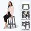 Tabouret de bar en PEHD aspect bois-1201081003