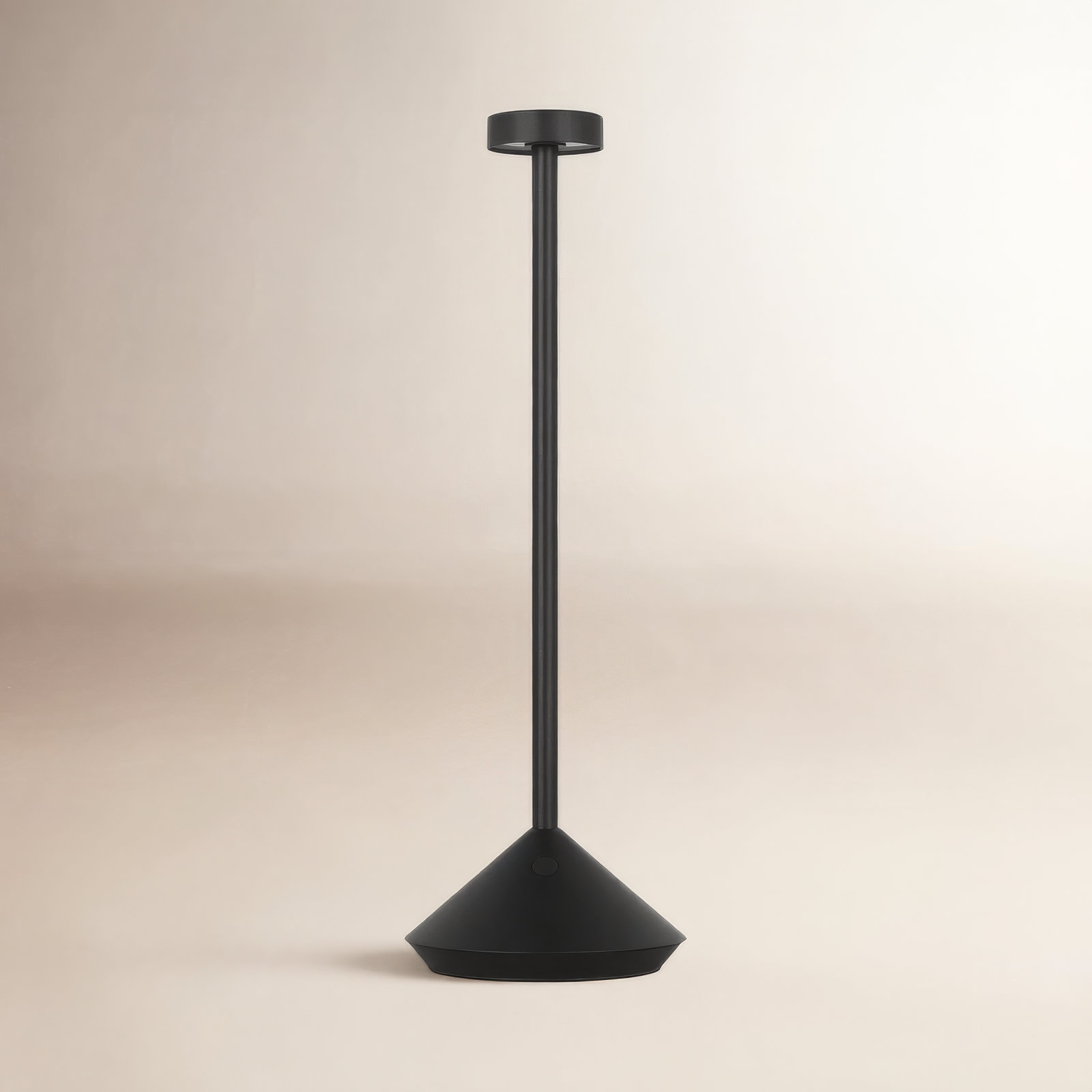 Moneta Accent Rechargeable Table Lamp, Black