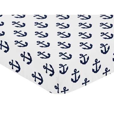 Sailor Collection Fitted Crib Sheet