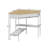 Corner Console Table With Swivel Storage Shelf