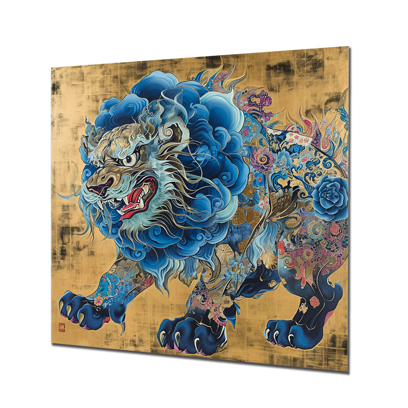 Hertog - Asian Art Wall Art, No Frame, Metal, 30" H x 30" W