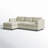 Fleetwood 99.25" W L-Shaped Sectional with Removable Cushions-56803206