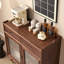 Petite armoire d'appoint à porte simple en verre