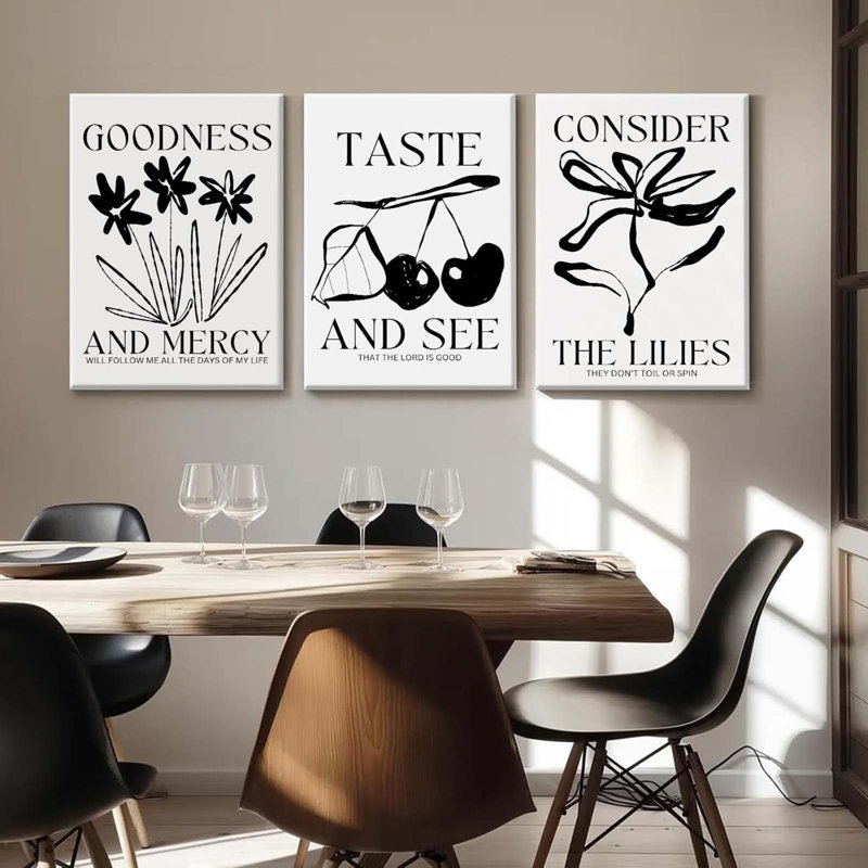 3 Piece Wrapped Canvas Print, 60 cm H x 40 cm W