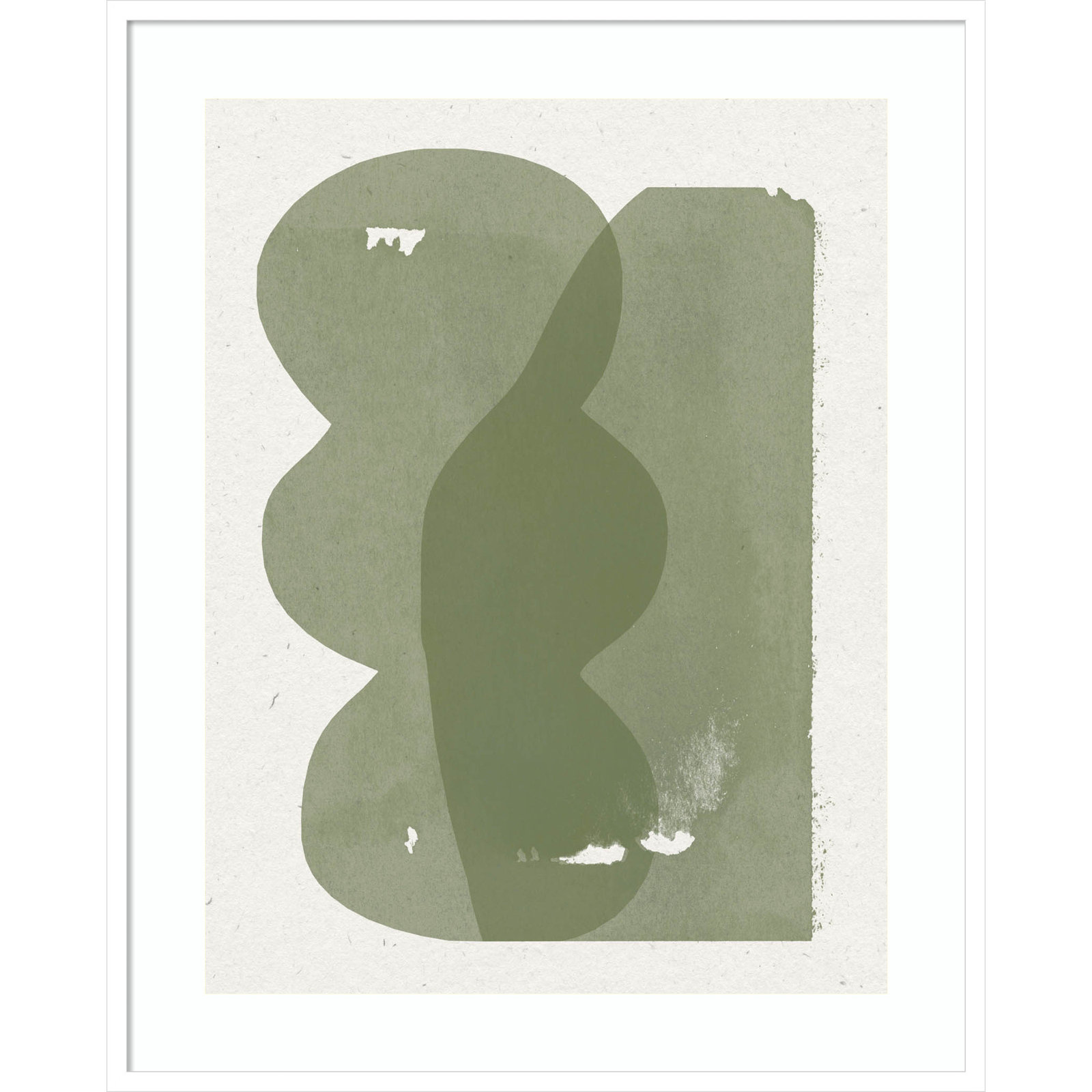 Nirvan "Figurative Composition" Print, White, 41" H x 33" W