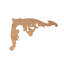 Parchemin en bois d'acanthe 12 po x 9-1 / 8 po x 5/8 po-75105002