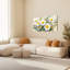 Ensemble de 1 tableau aquarelle de marguerites sur toile tendue-509711739