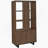 3-Shelf Bookcase With Slatted Doors