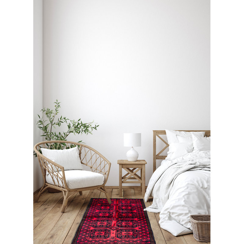 Rizbaft Red Rug 3'5" x 6'4"