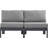 Kylis 60'' Wide Aluminum Loveseat with Cushions-61209621-61209622