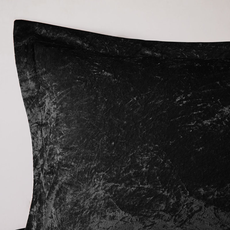 Housse de couette en velours pour lit double / grand lit - 100%, dessus en diamant, conception de literie de luxe pour chambre à coucher élégante, oreiller inclus