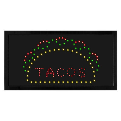 Rectangular TACOS Sign 