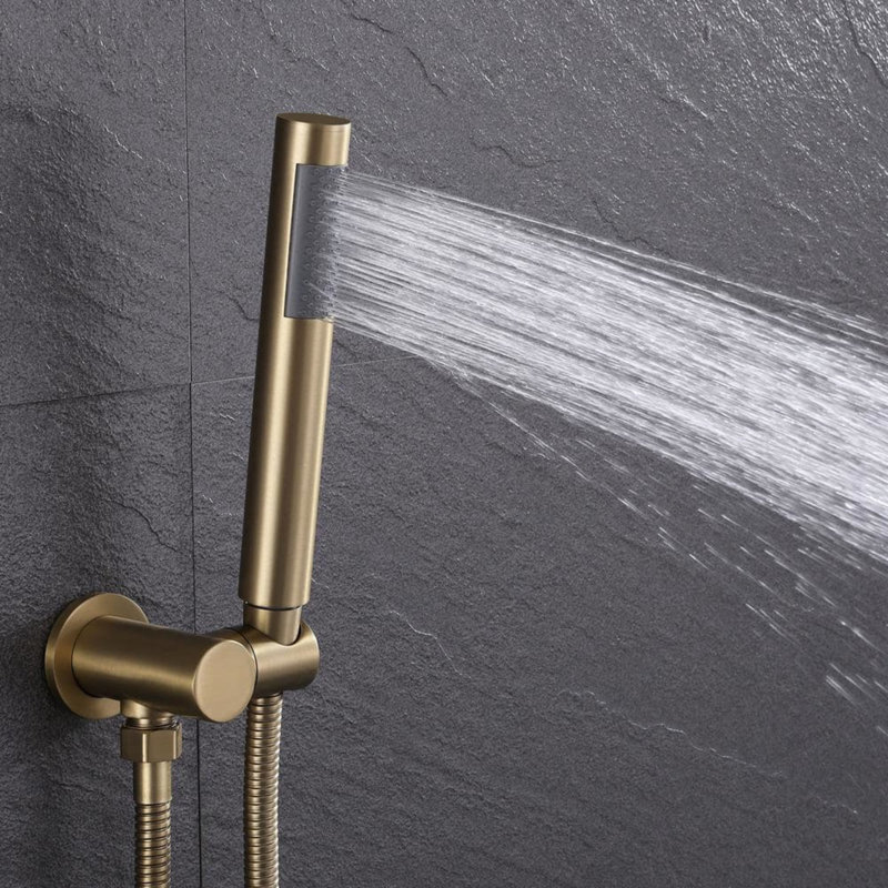 All-In-One Kit with Rough in-Valve, Brushed Gold