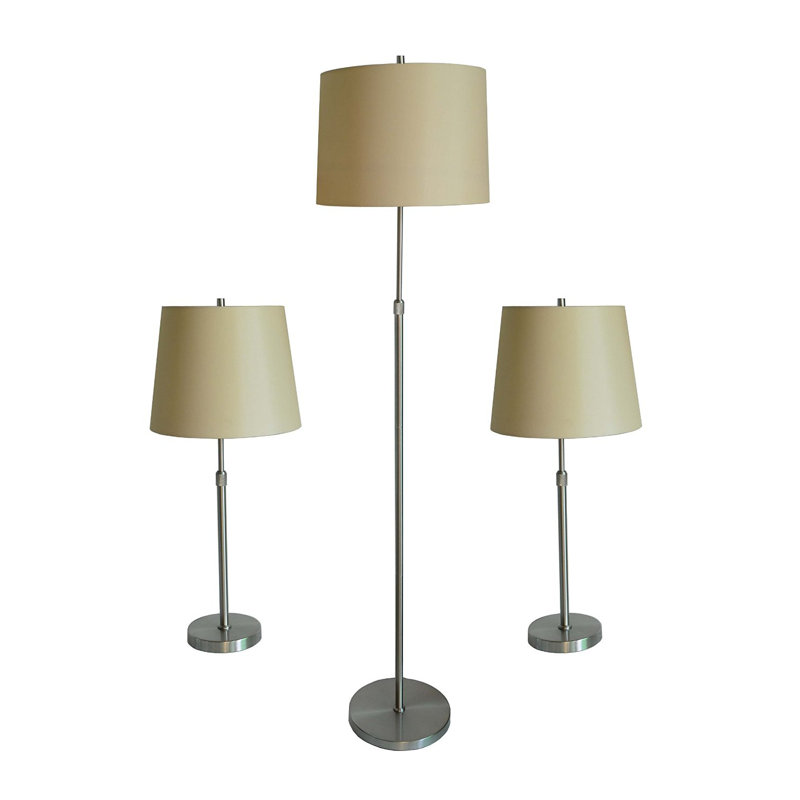 Metal Table Lamp, Brushed Nickel